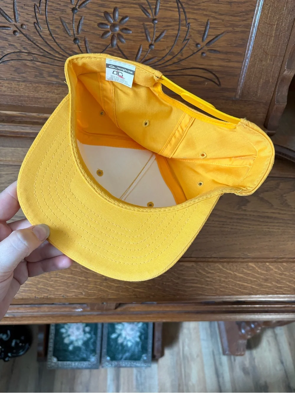 SCOOPS Vintage Yellow Logo Trucker Hat